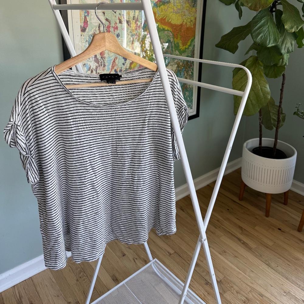 Hatch Linen Stripe Everyday Tee